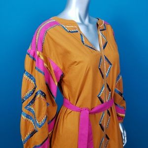🆕️🔶️ ANTHROPOLOGIE Boho Stasiana Embroidered Folk Dress // (NWT)